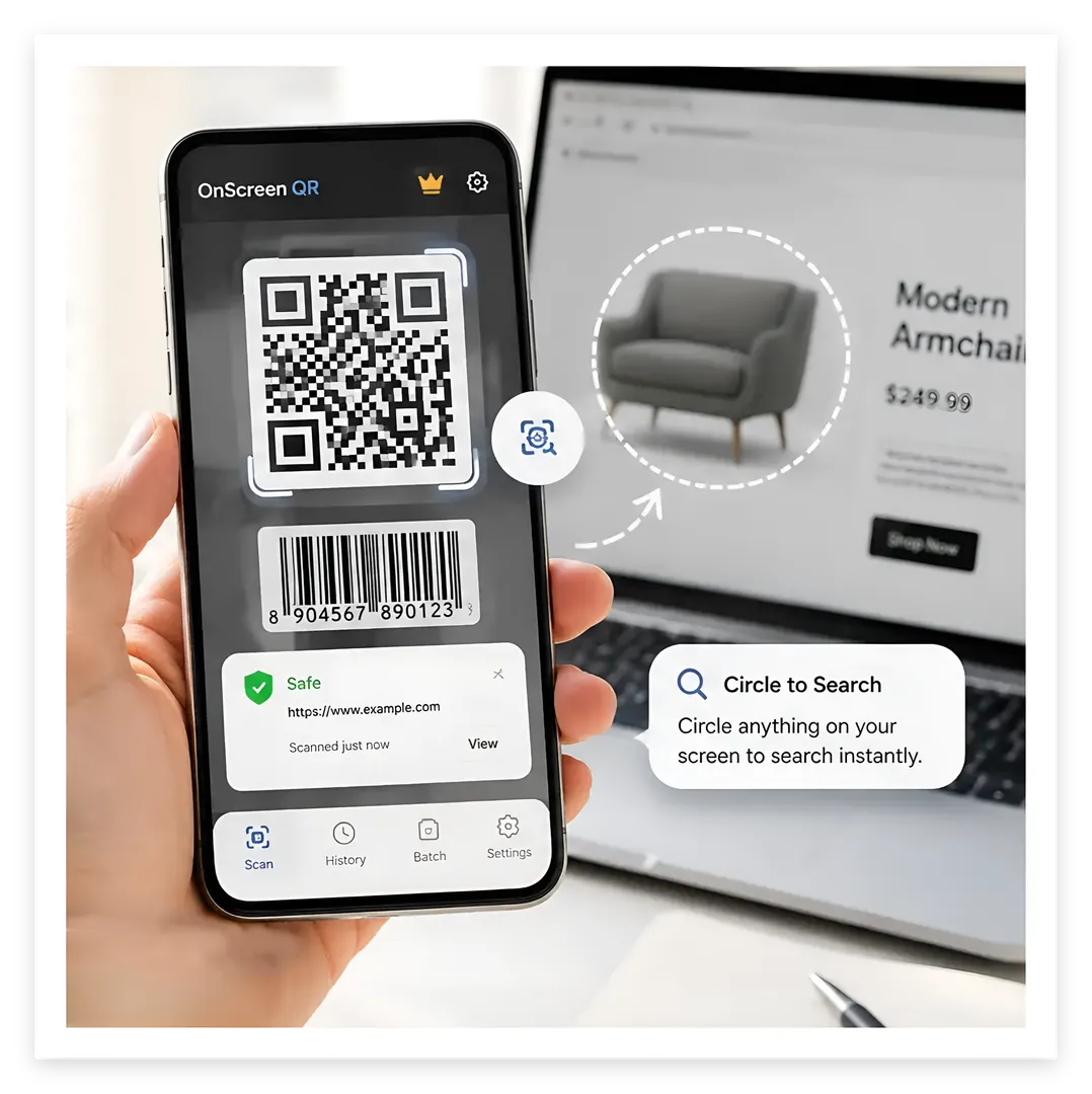 OnScreen QR Interface