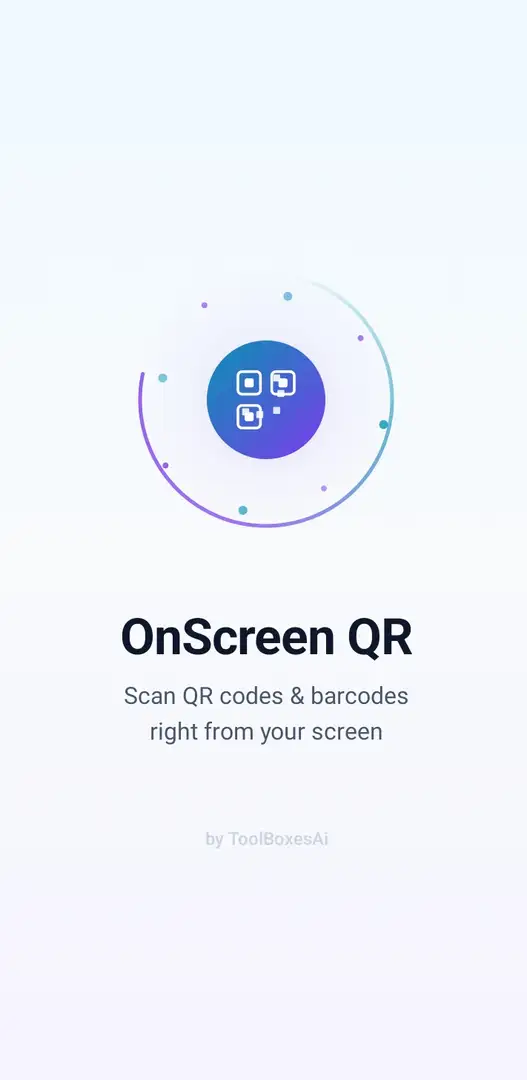 OnScreen QR App lauching Screen